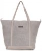 Bőr táska shopper bag Vittoria Gotti világosszürke V2939